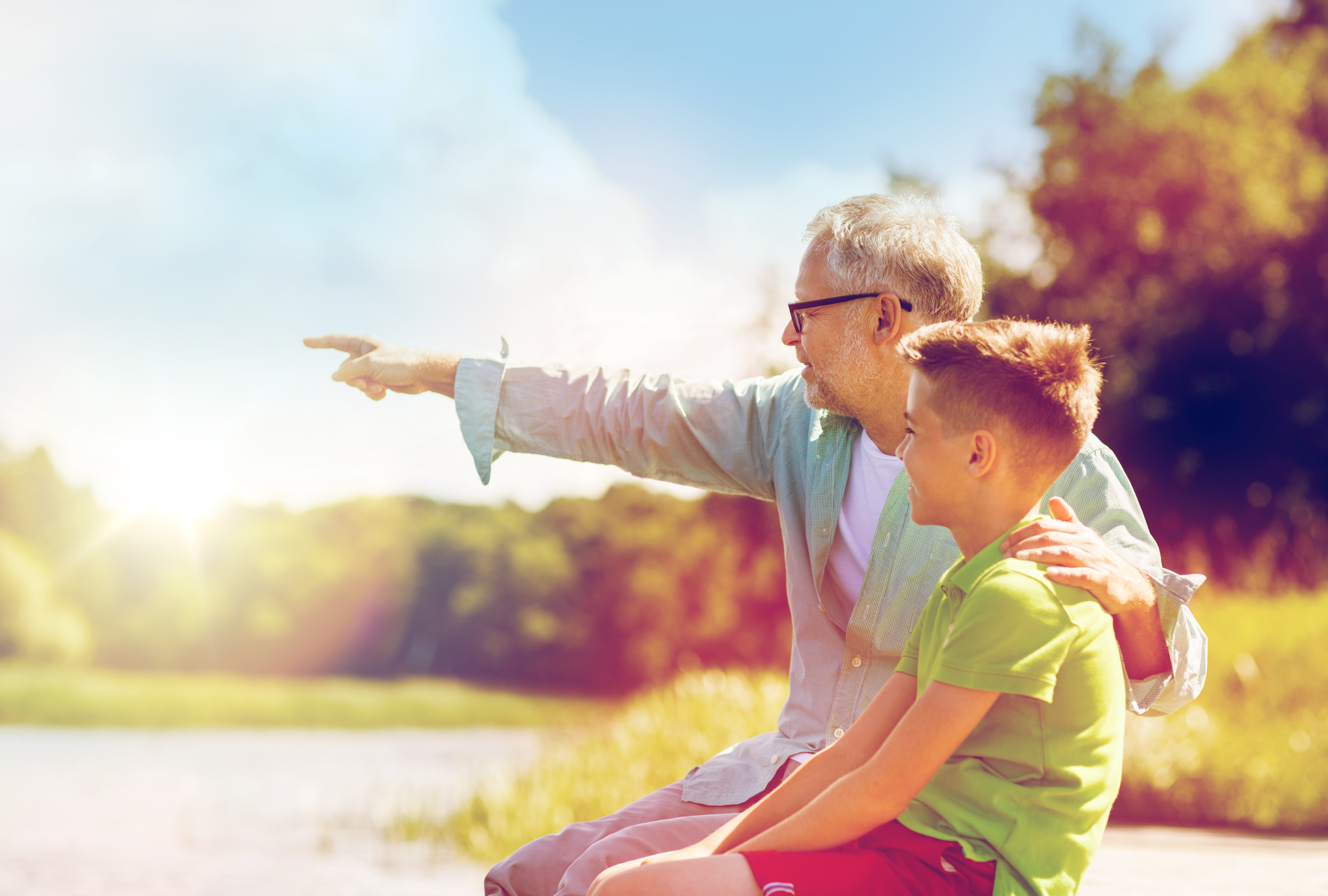 Generationen teilen Zeit und Leben